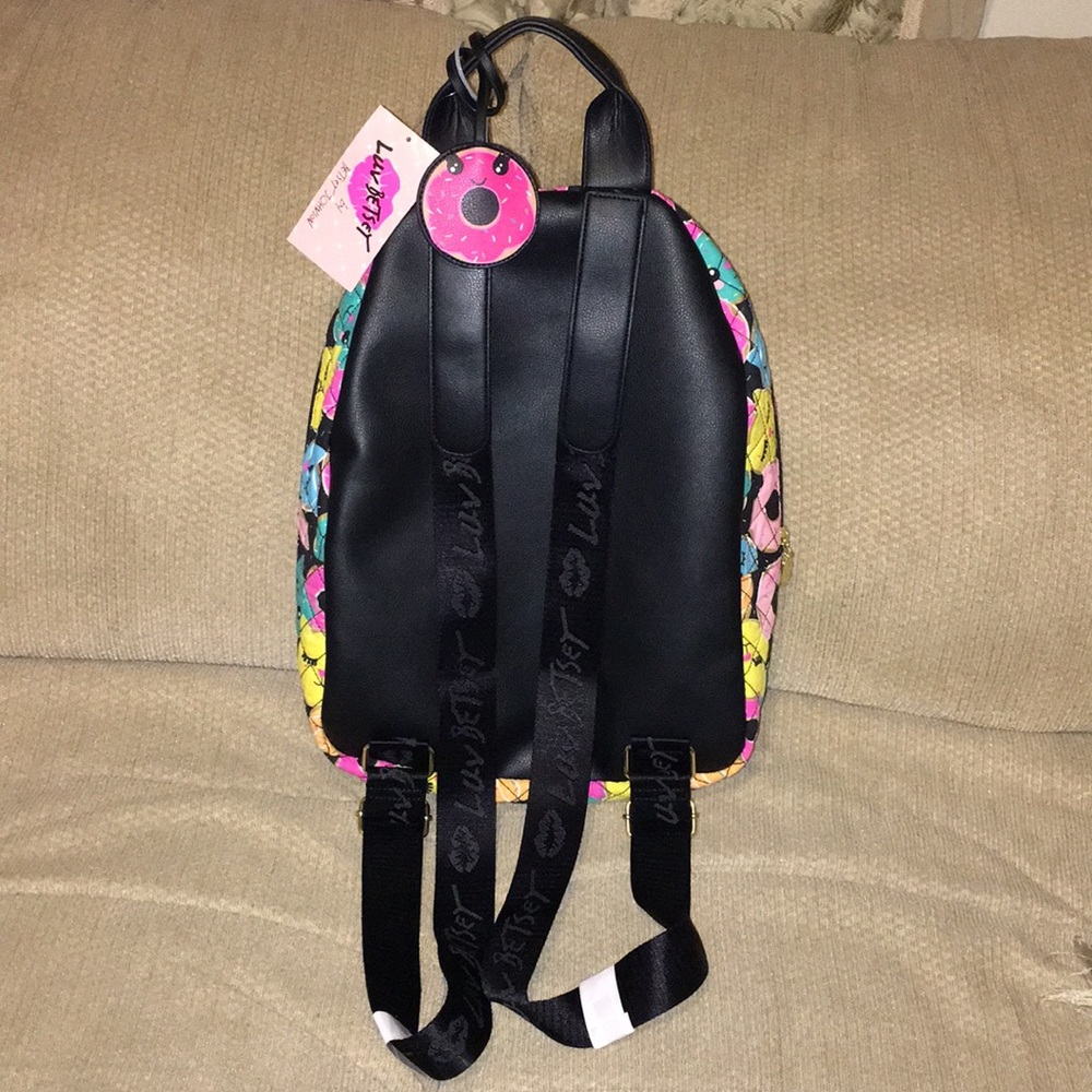 💝NWT Betsey Johnson Lovely Cat Donut 🍩 Backpack - Picture 5 of 8